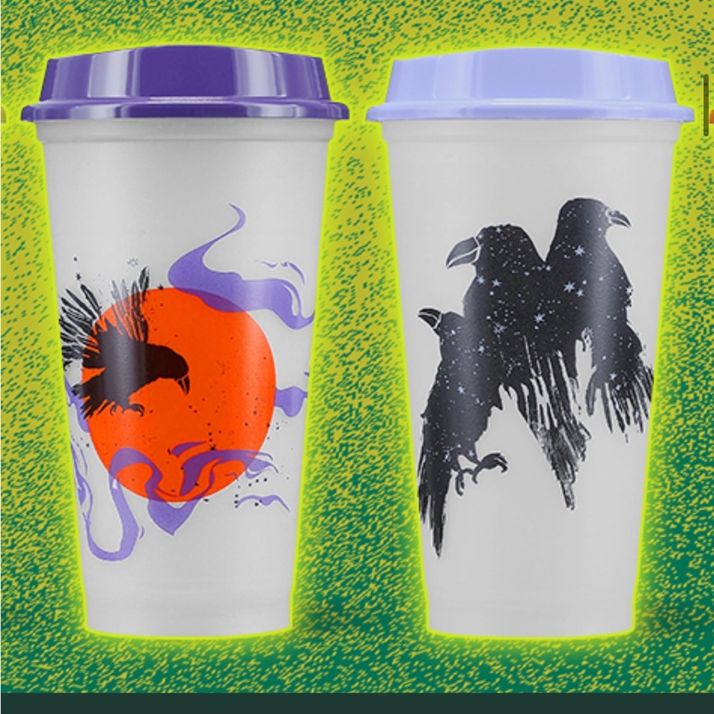 NWT Starbucks Glow in the Dark Halloween Hot Cups (6-Pack) (16 oz) - Picture 3 of 12